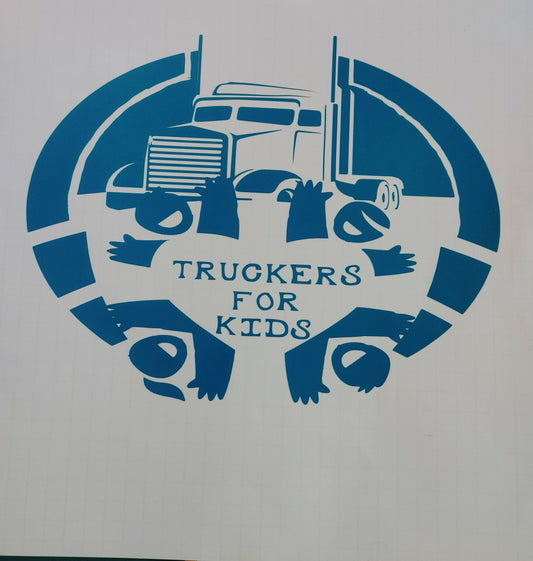 Truckers for kids Global Decal